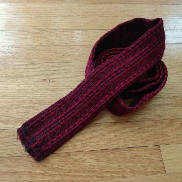 Vintage Handwoven Pure Wool Tie Maria Svatina Made in Canada - Picture 1 of 12